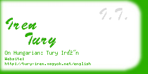 iren tury business card